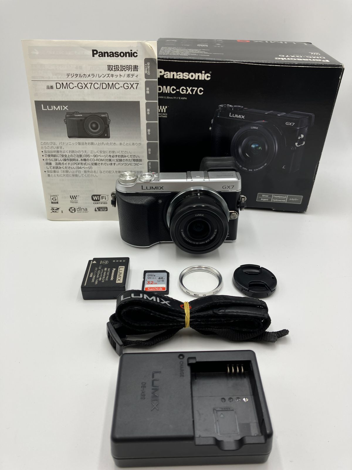 動作確認済】Panasonic LUMIX DMC-GX7 12-32mm 標準ズームレンズキット