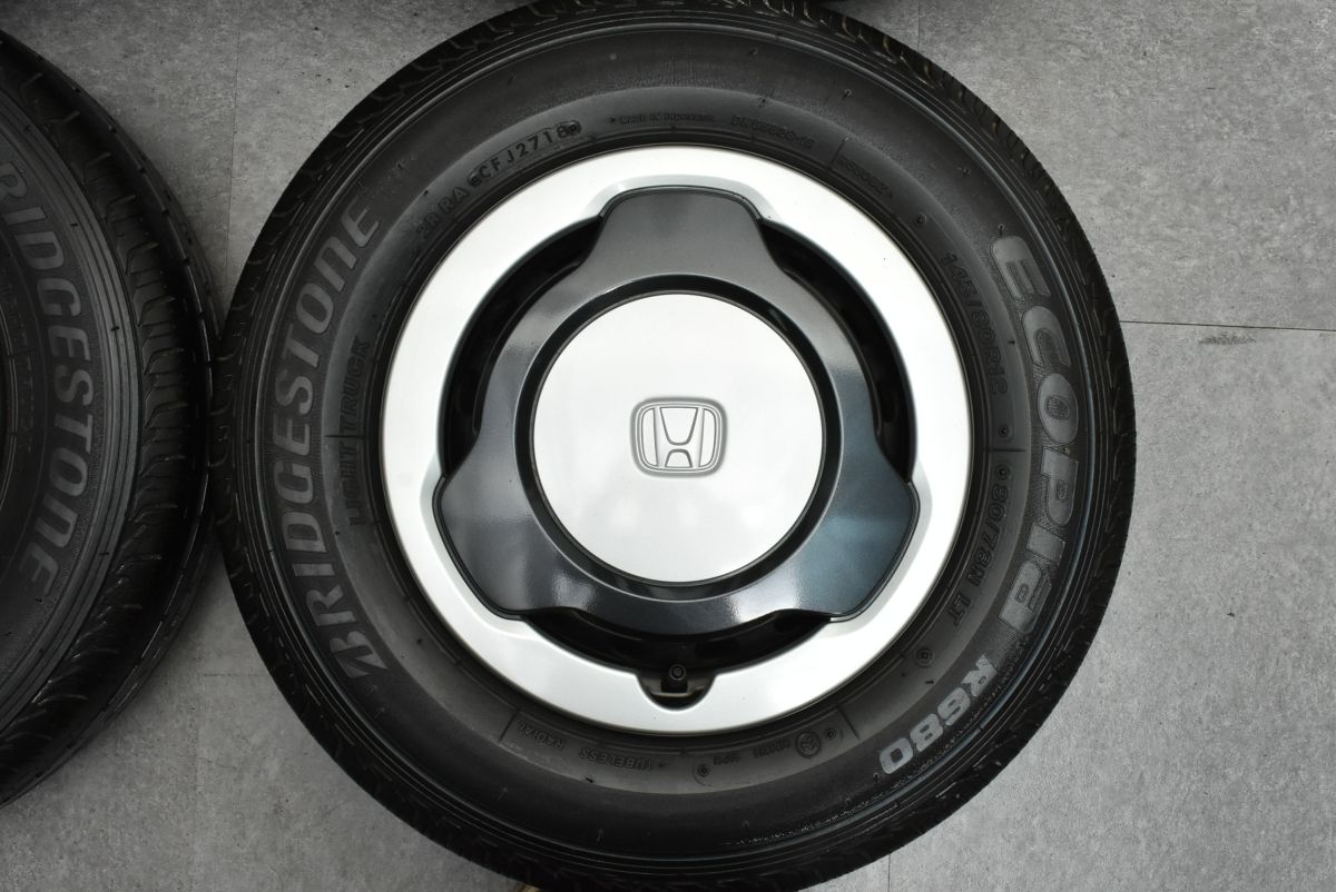 美品】ホンダ N-VAN 純正 12in 4J +40 PCD100 ブリヂストン エコピア