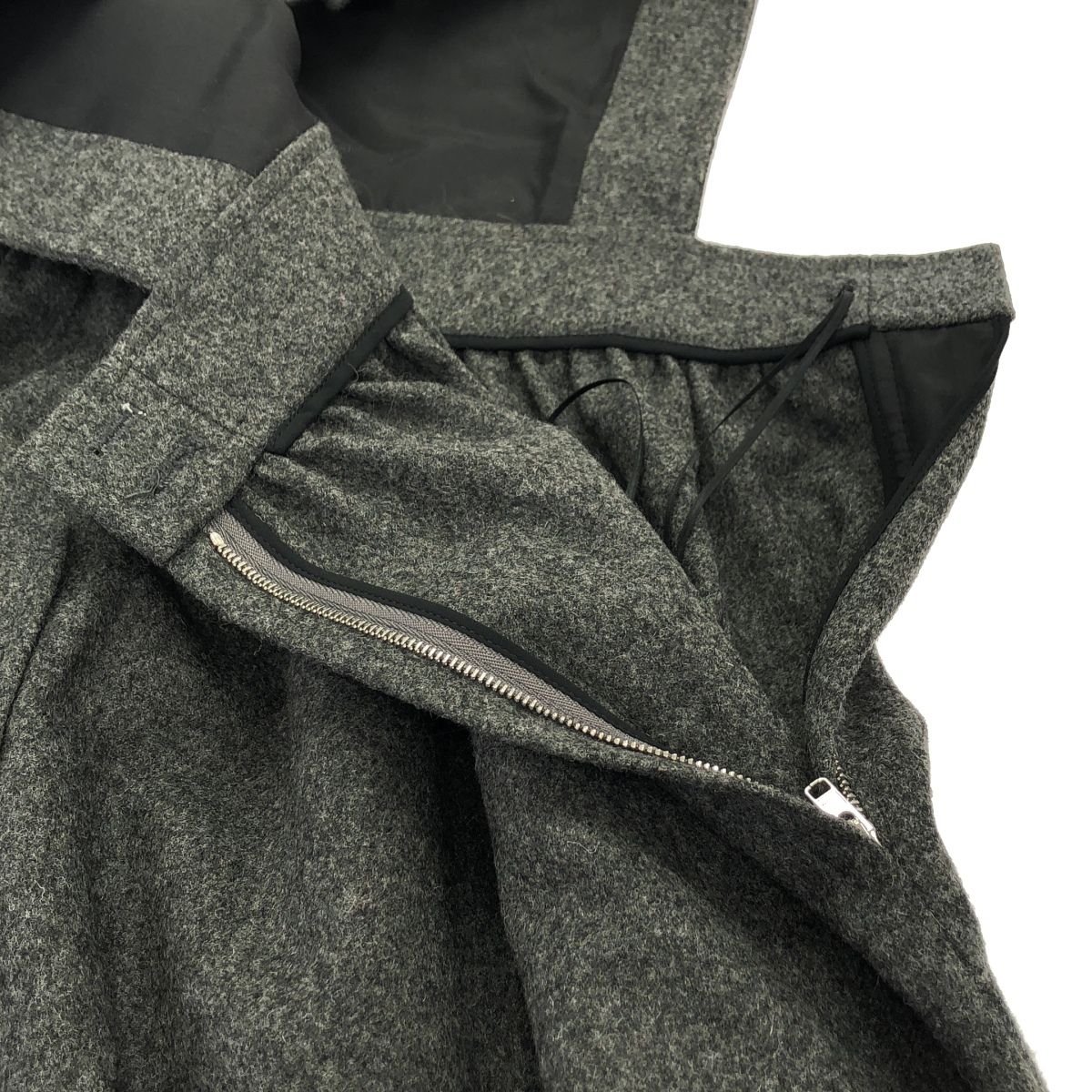 GUCCI グッチ SAMPLE/20AW メルトンウールワンピース 633266 グレー