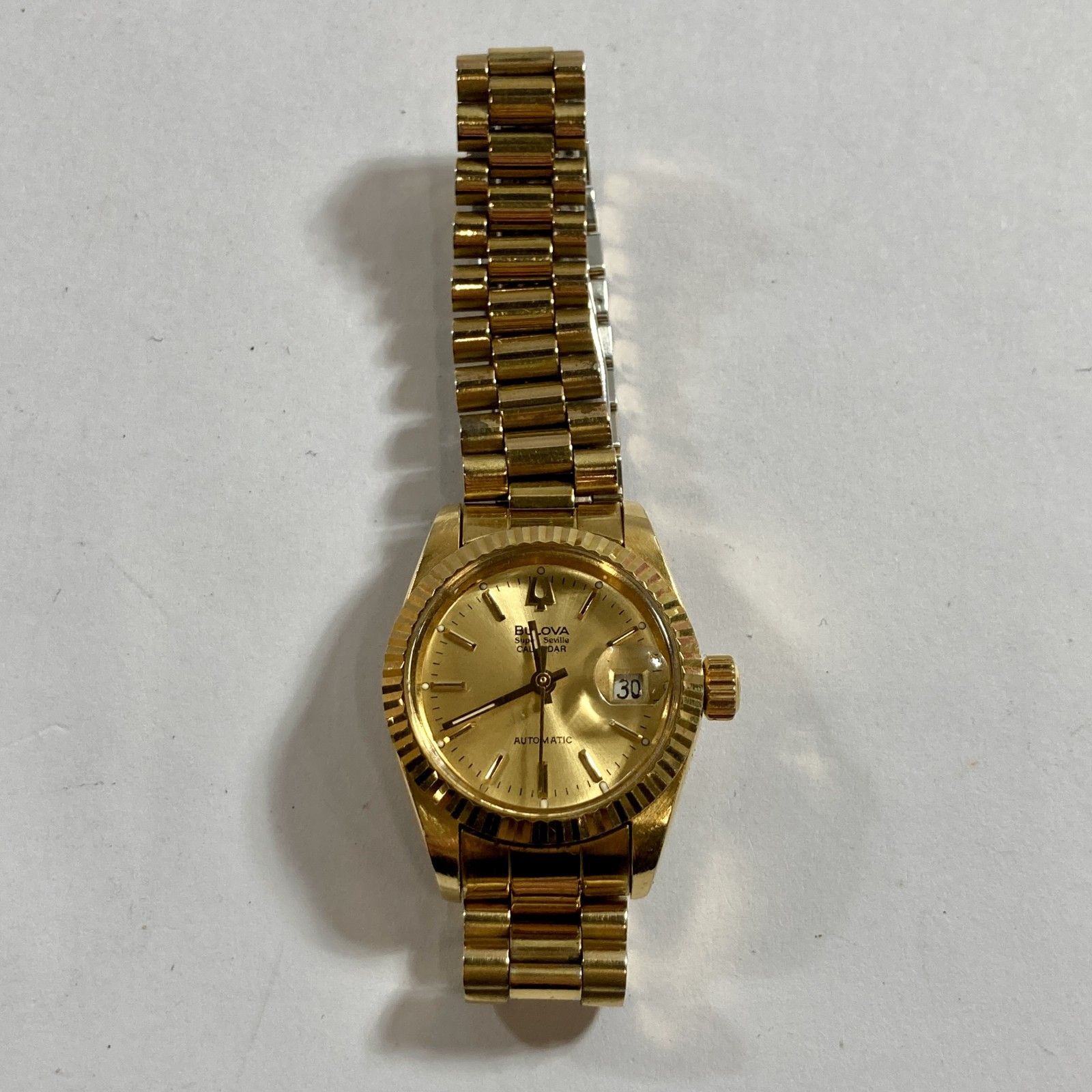 ☆ 希少 BULOVA ブローバ スーパーセビル カレンダー 腕時計 
