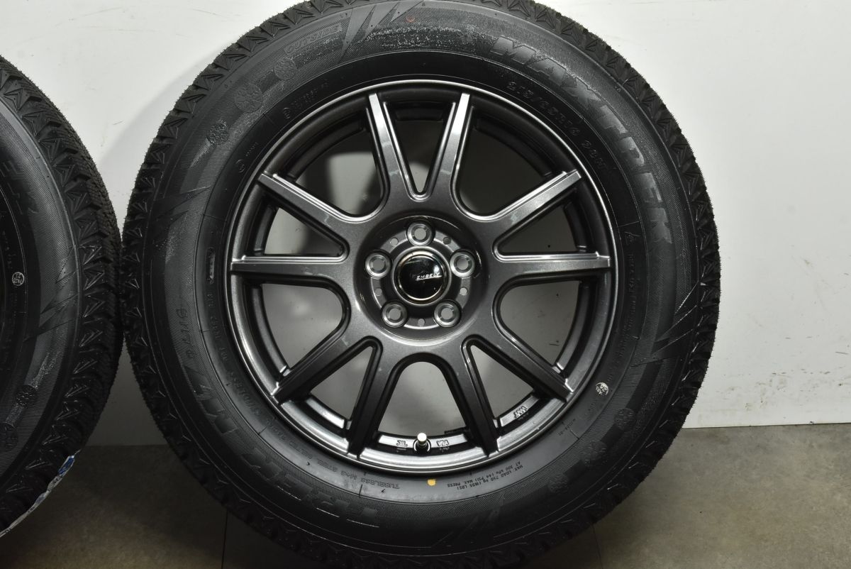 2025年製 未走行 超バリ溝 美品】EMBELY 16in 6.5J +48 PCD100 MAXTREK 