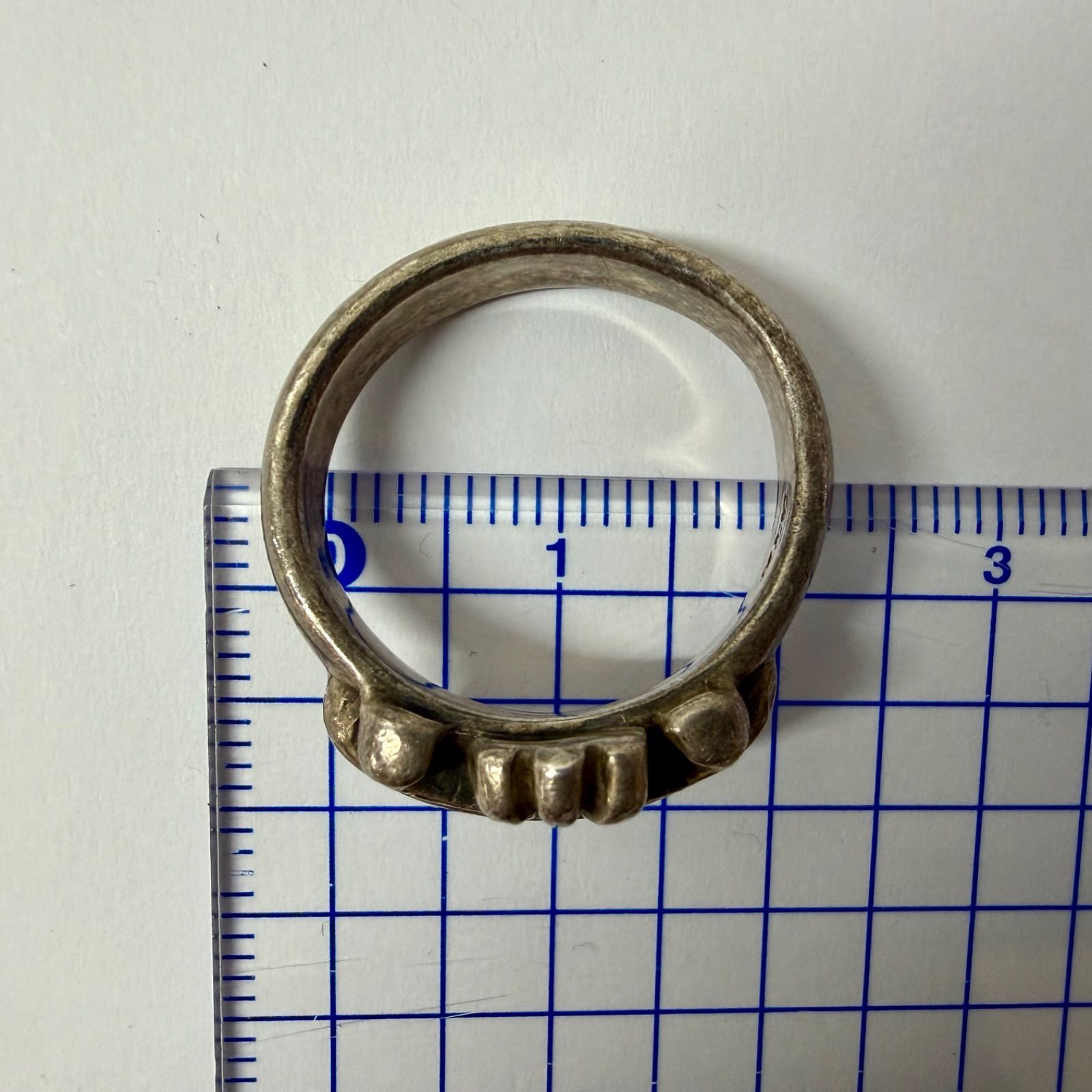 メンズ 【ヴィンテージ】A&G シルバーリング 925 刻印あり 約19号