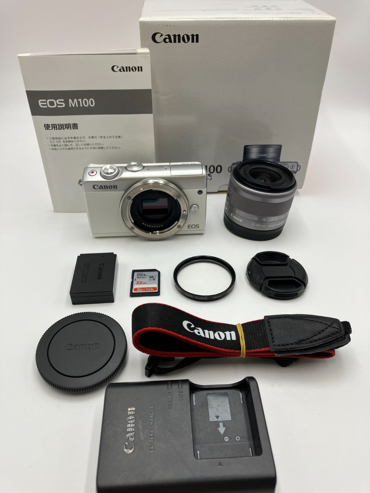 動作確認済】Canon EOS M100 EF-M 15-45mm IS STM 標準ズームレンズ 