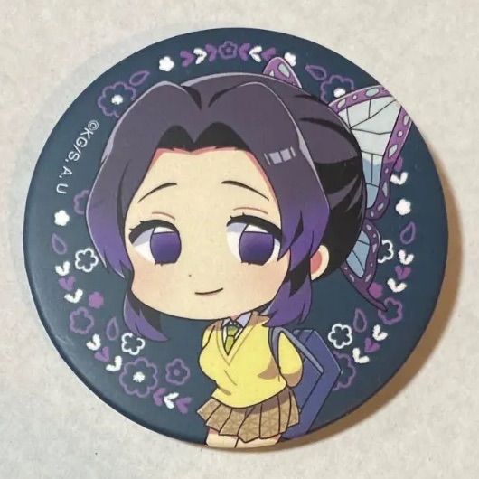 鬼滅の刃 キメツ学園 AGF2019 胡蝶しのぶ 缶バッジ - メルカリ