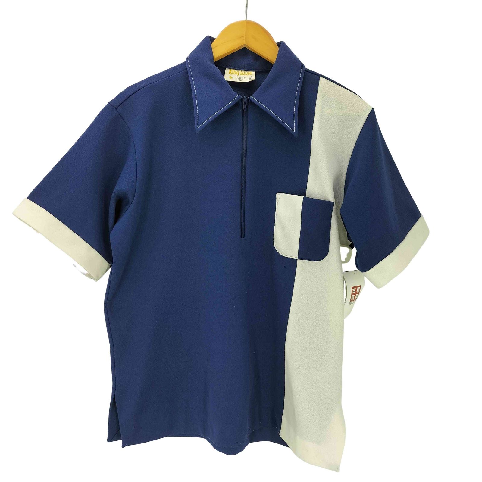 キングルイ King louie 70s ポリ100 バイカラー ハーフジップ