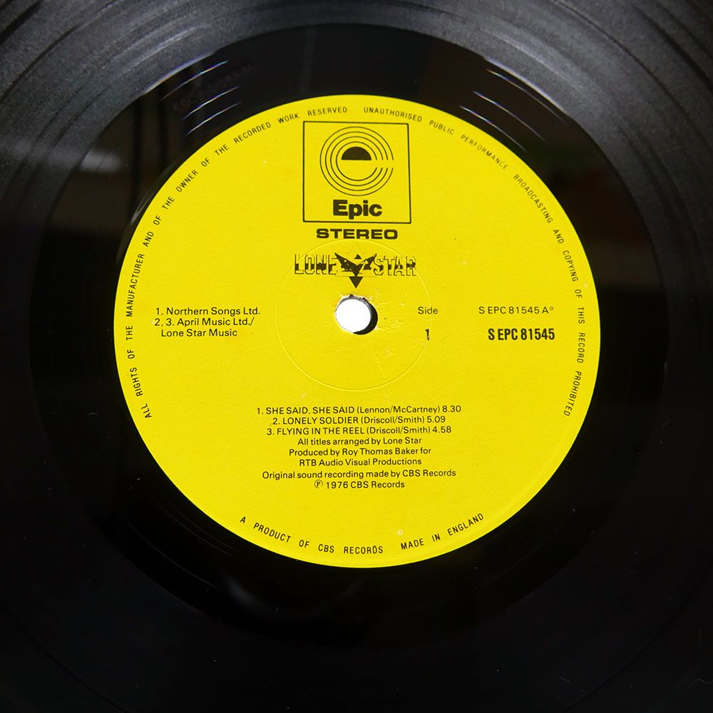 UK盤 LONE STAR/SAME/EPIC EPC81545 LP - メルカリ