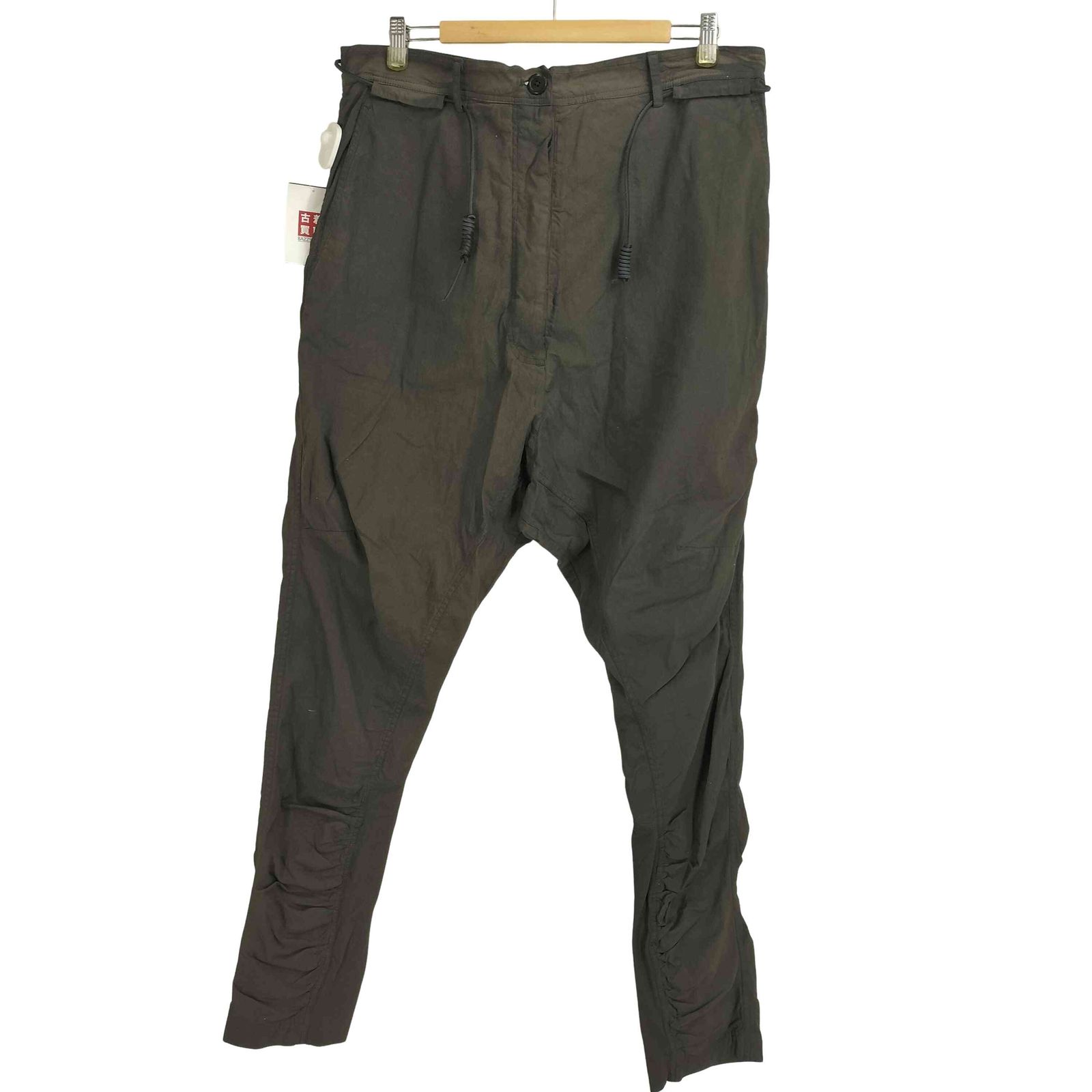 ユーズドフルギ USED古着 RUNDHOLZ レザーコード付きサルエルパンツ