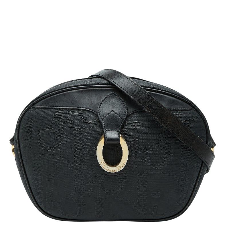 ディオール トロッター 斜め掛け ショルダーバッグ ブラック PVC