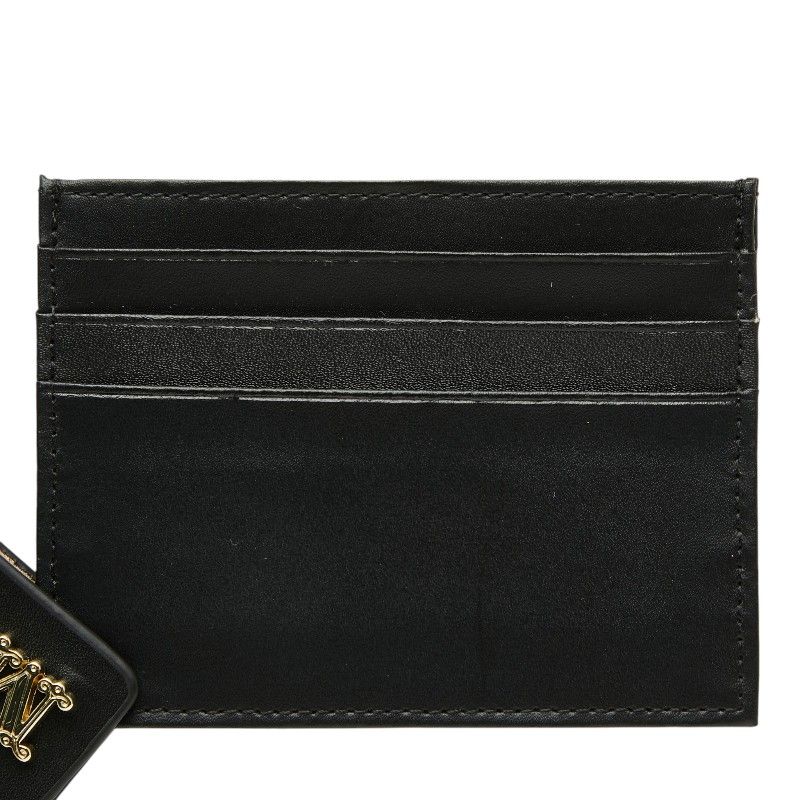 マックスマーラ ノベルティ カードケース ブラック レザー レディース