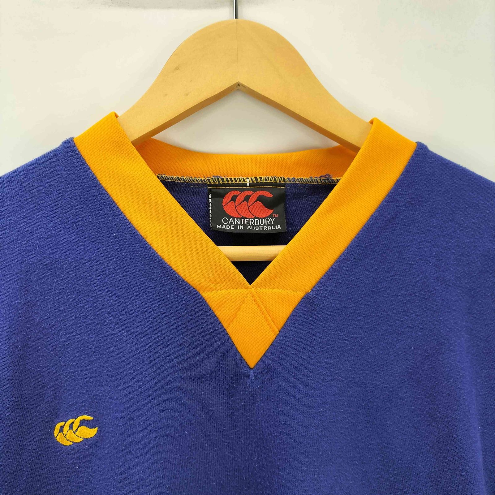 カンタベリー CANTERBURY 90S オーストラリア製 Vネック ボーダー
