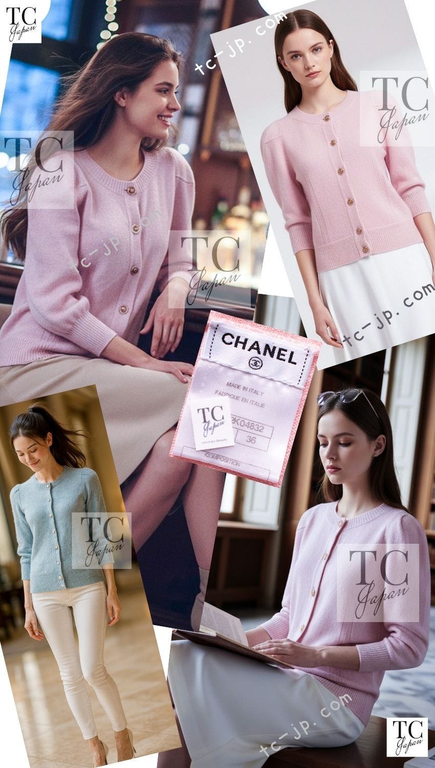 シャネル カーディガン CHANEL ピンク 極上 とろり カシミア リネン ふんわり柔らか ニット トップス ココボタン お嬢様 超美品 36 シャネル カーディガン CHANEL ピンク 極上 とろり カシミア リネン