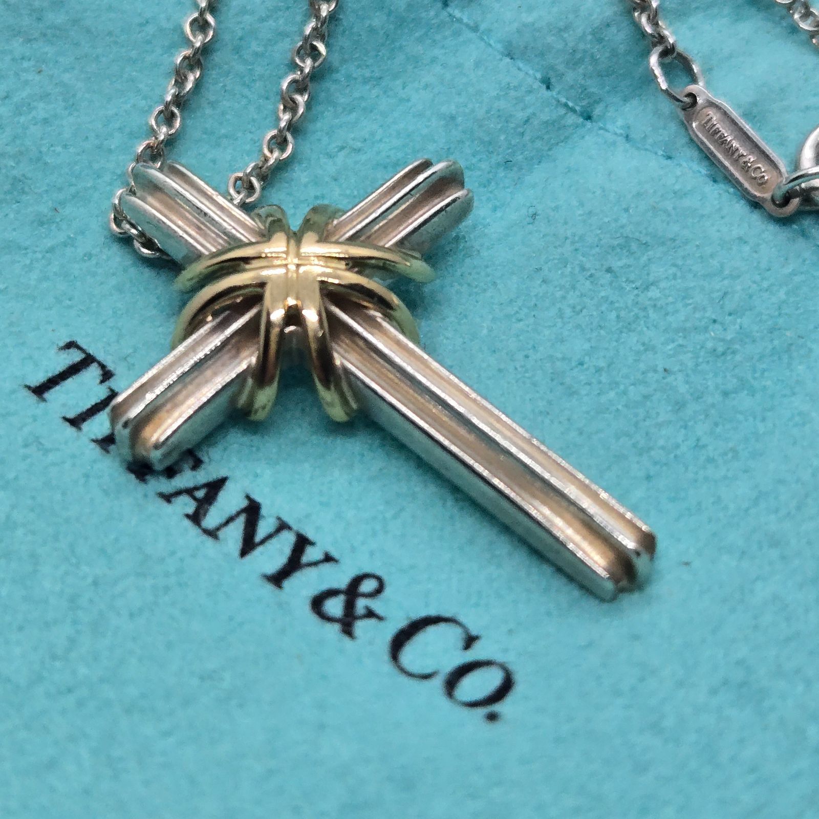 TIffany co．ティファニー クロス ネックレス 十字架 シルバー 925 