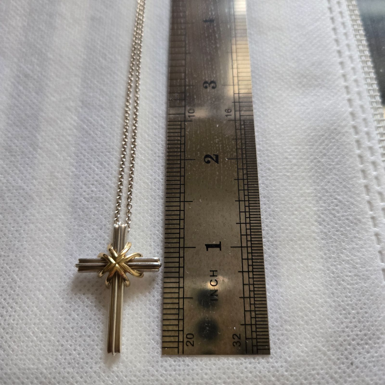 TIffany co．ティファニー クロス ネックレス 十字架 シルバー 925 