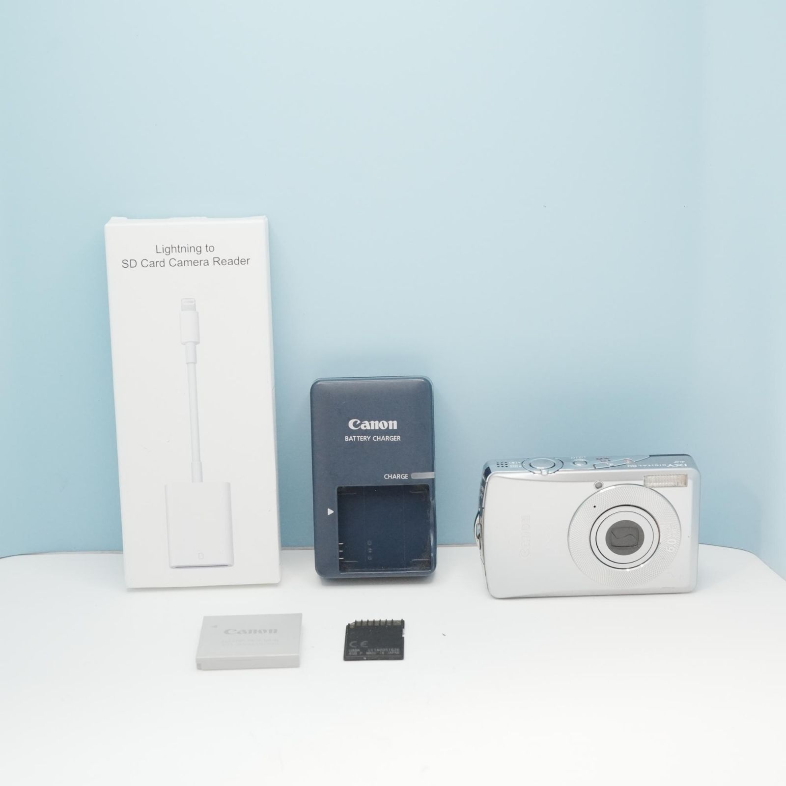 Canon IXY DIGITAL 80 デジカメ スマホ転送OK フルセット 美品 a5909