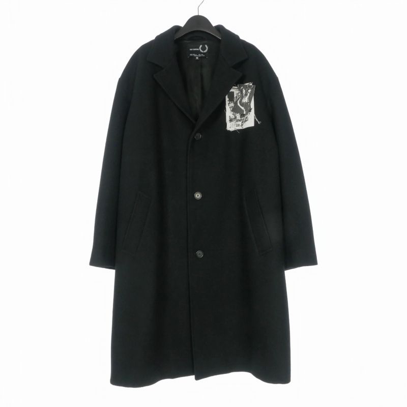 ラフシモンズ RAF SIMONS FRED PERRY 21SS PRINTED PATCH WOOL COAT
