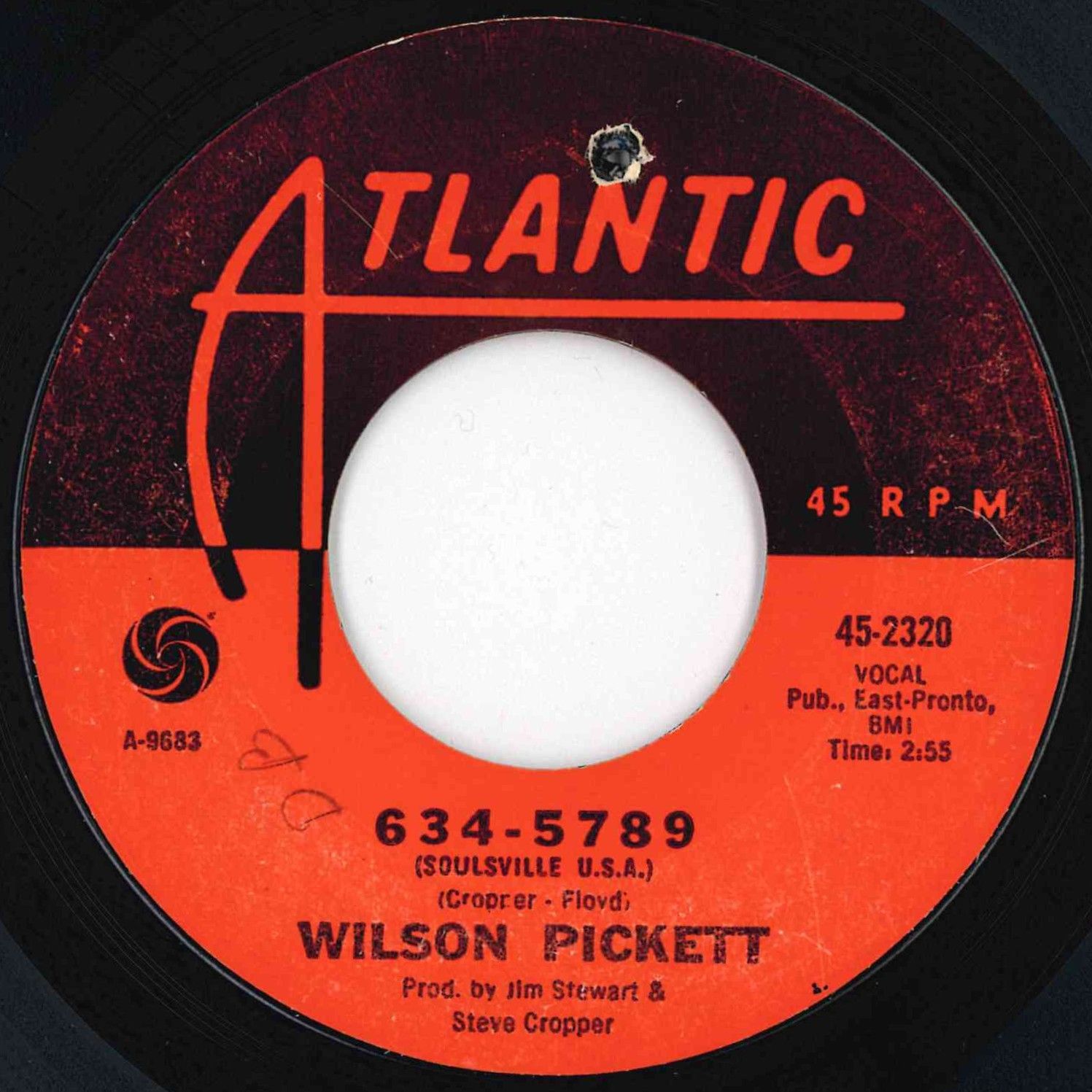 Wilson Pickett 634-5789 (Soulsville U.S.A.) / That's A Man's Way