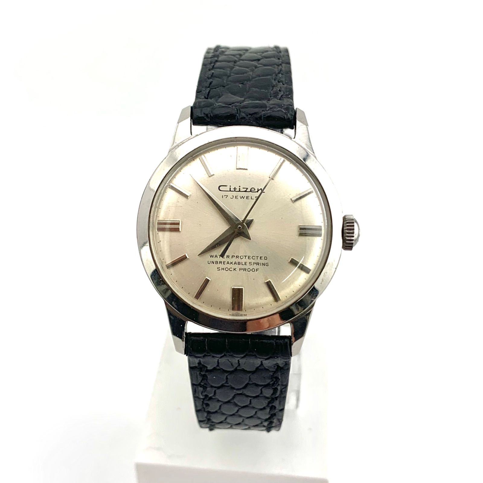 中古】Citizen 17 JEWELS 手巻き腕時計 シルバー文字盤 - メルカリ
