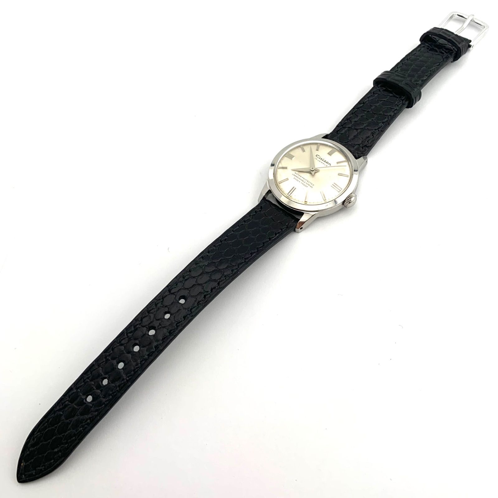 中古】Citizen 17 JEWELS 手巻き腕時計 シルバー文字盤 - メルカリ