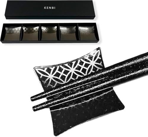 新品 「KENBI」 純銅製箸置き 5客セット黒色 和柄 和食器 カトラリーレスト 和風 モダン おしゃれ 日本製