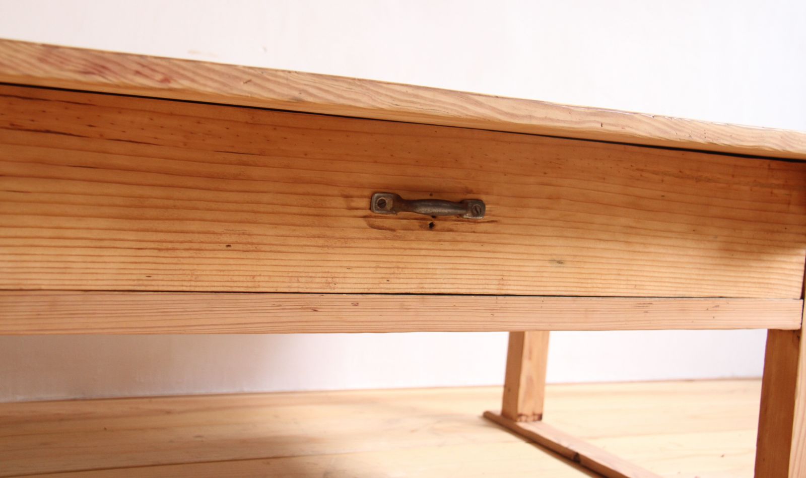 センターテーブル 文机 剥離家具 白 古道具 古家具 アンティーク