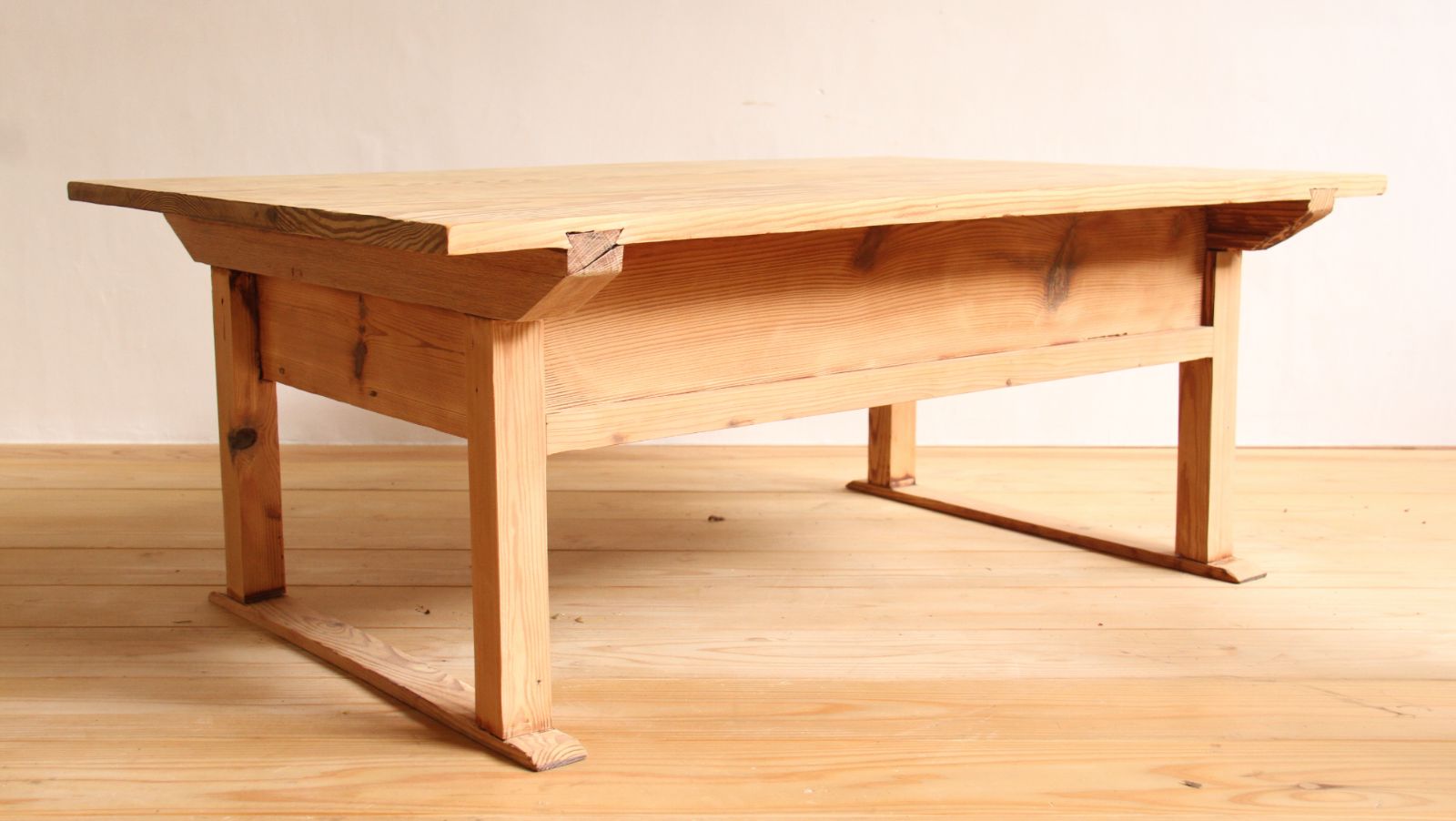 センターテーブル 文机 剥離家具 白 古道具 古家具 アンティーク