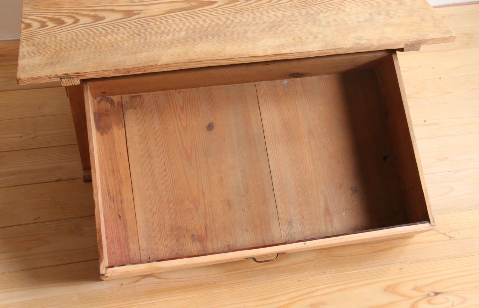 センターテーブル 文机 剥離家具 白 古道具 古家具 アンティーク