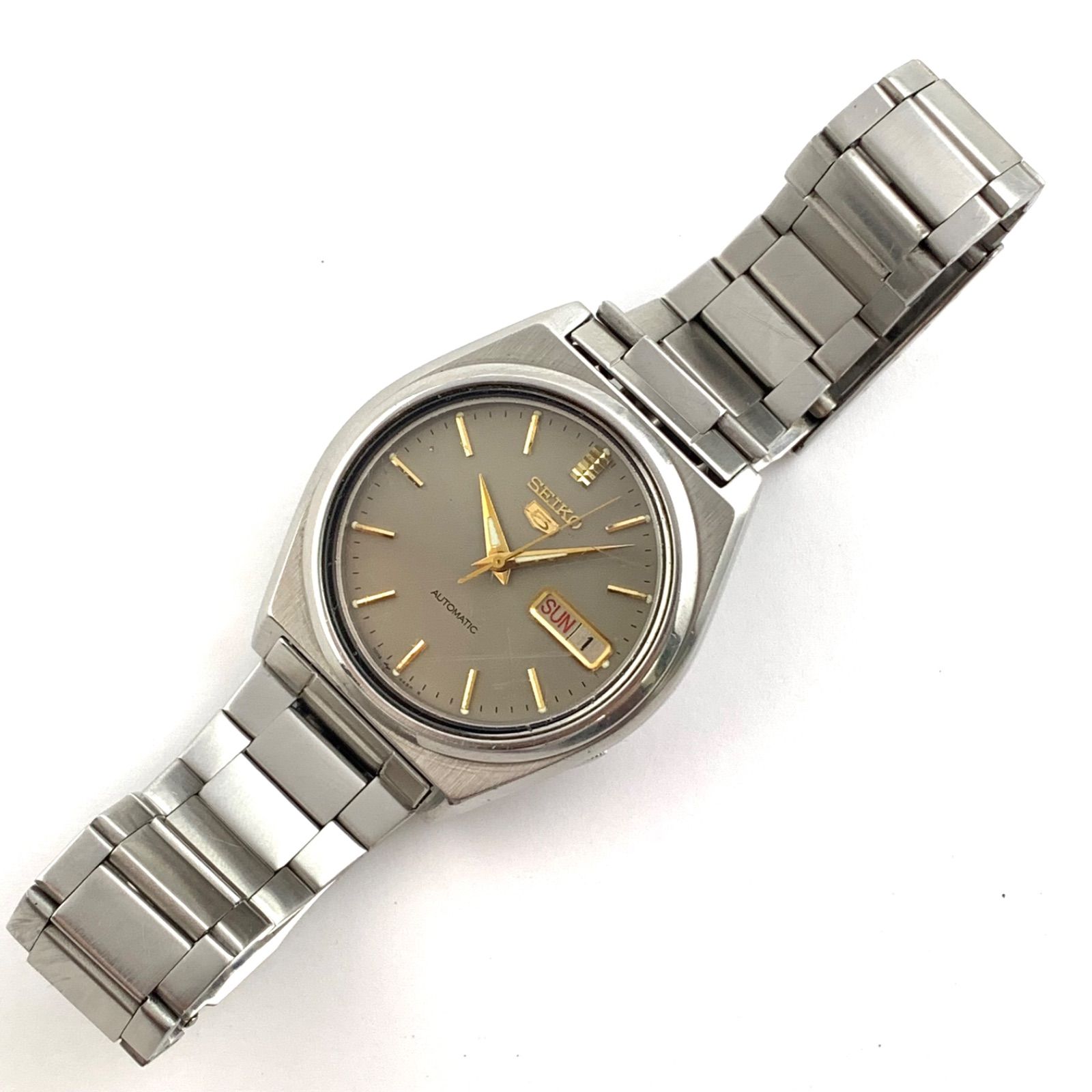 中古】SEIKO 7009-876A 自動巻き 腕時計 グレー文字盤 - メルカリ