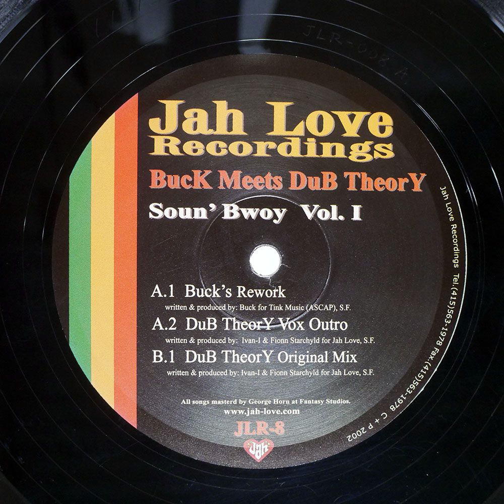US盤 DUB THEORY/SOUN' BWOY VOL. I/JAH LOVE RECORDINGS JLR008 12