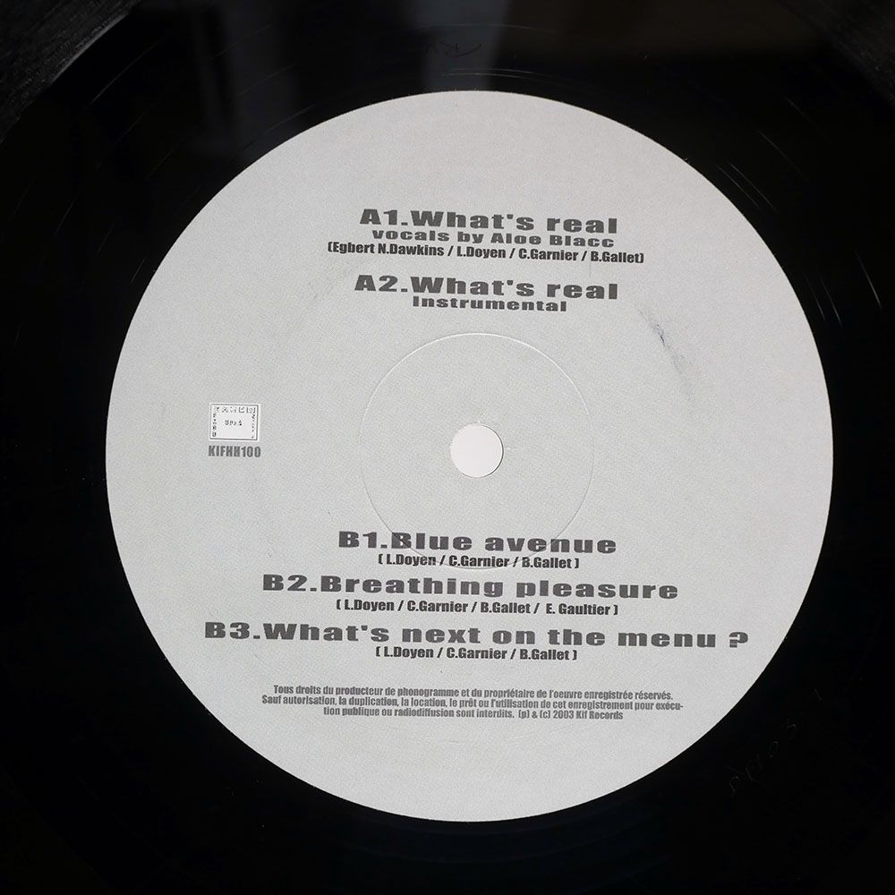 フランス盤 JAZZ LIBERATORZ/WHAT'S REAL/KIF RECORDINGS KIFHH100