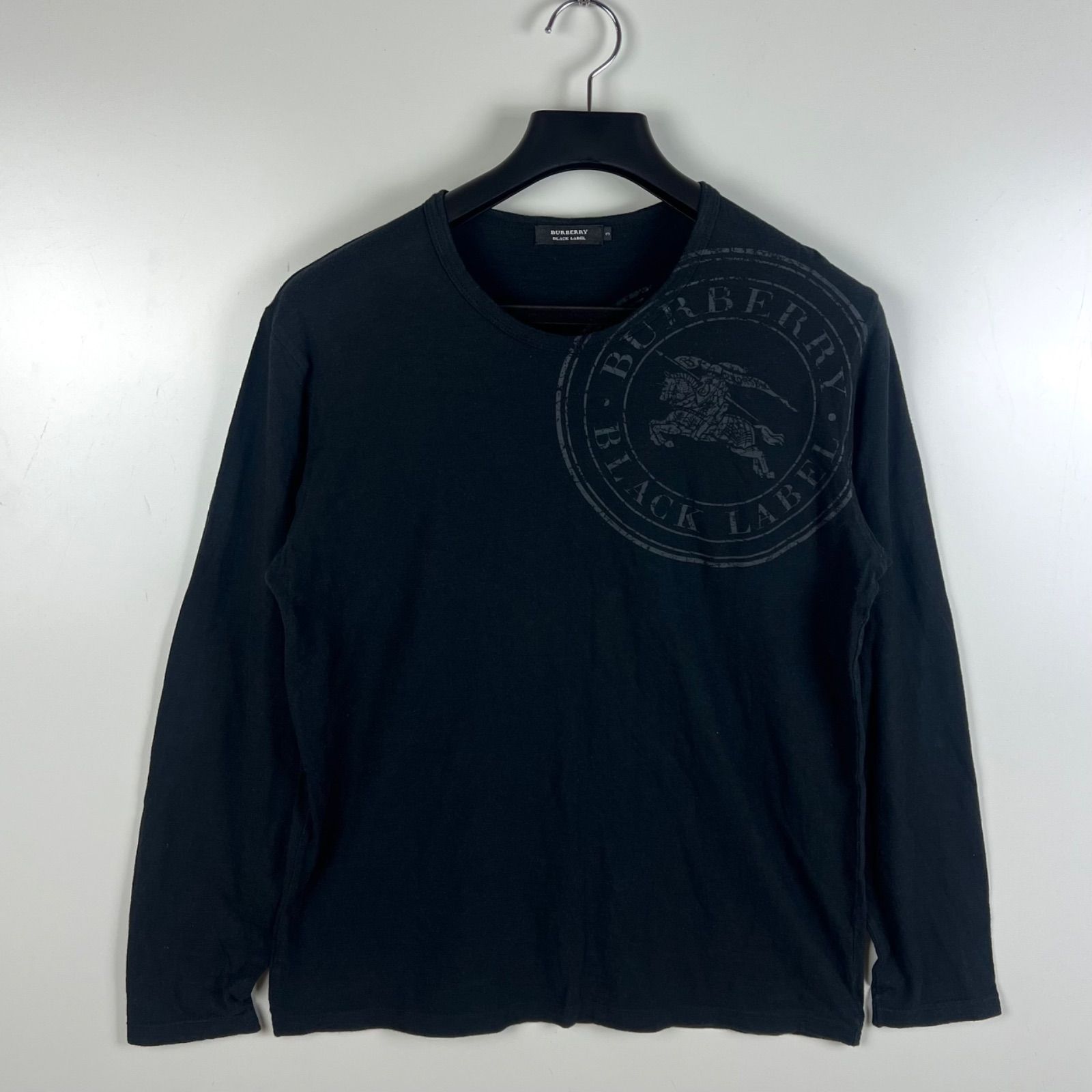 BURBERRY BLACK LABEL 00s y2k archive circle logo L/S Tee 3 L 
