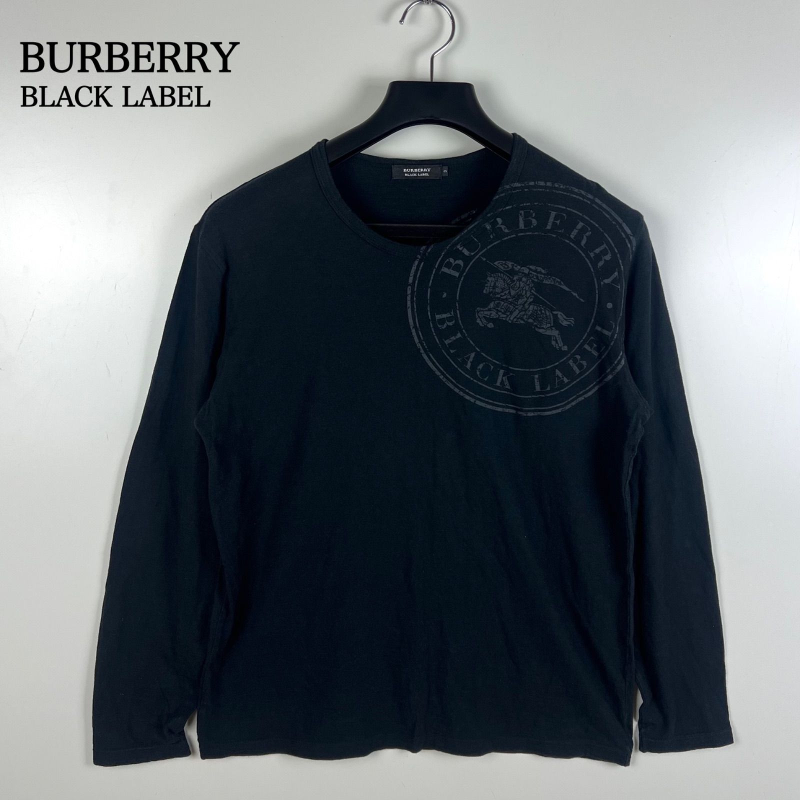BURBERRY BLACK LABEL 00s y2k archive circle logo L/S Tee 3 L