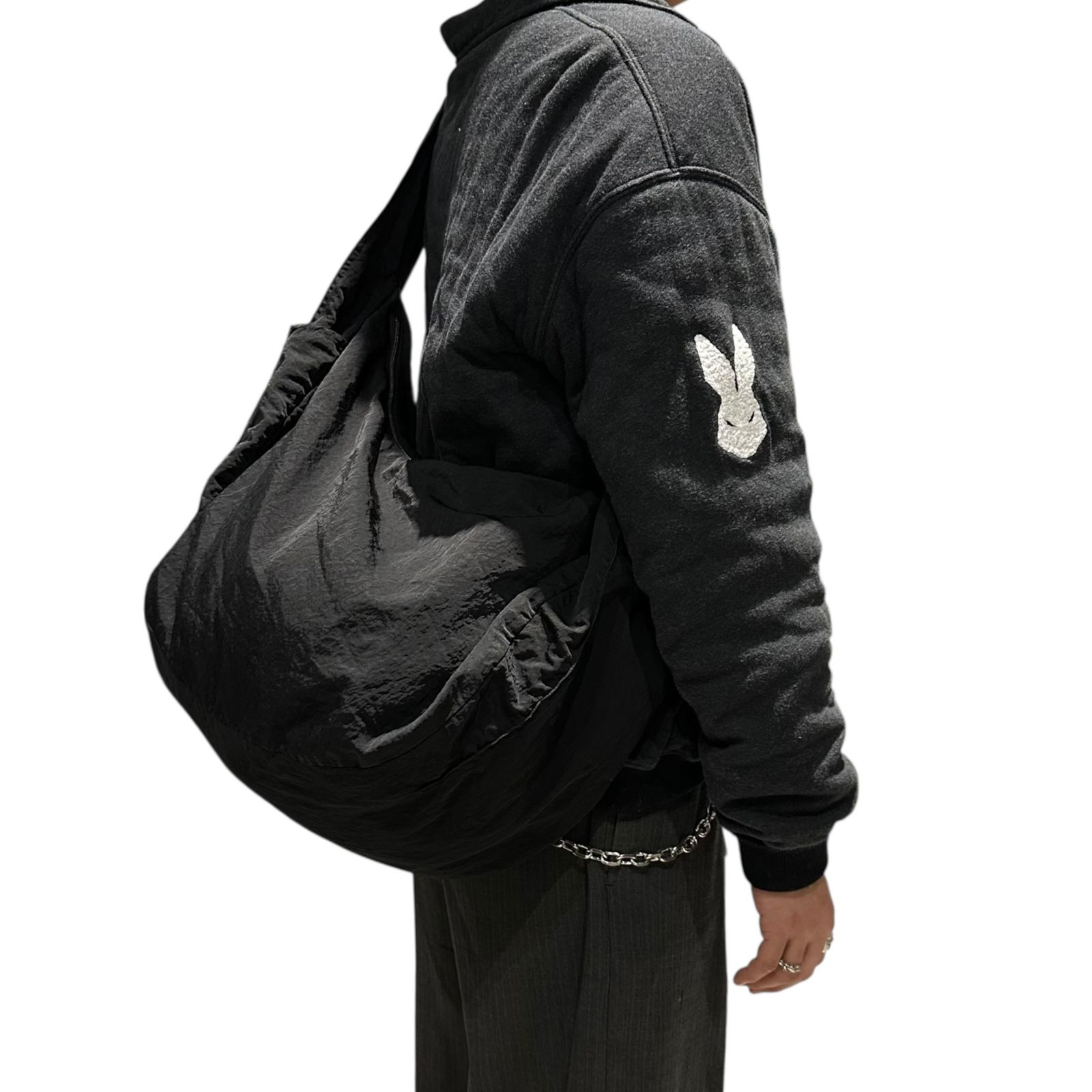 OMAR AFRIDI(オマールアフリディ) Lidia Bag BLACK_NYLON TWILL