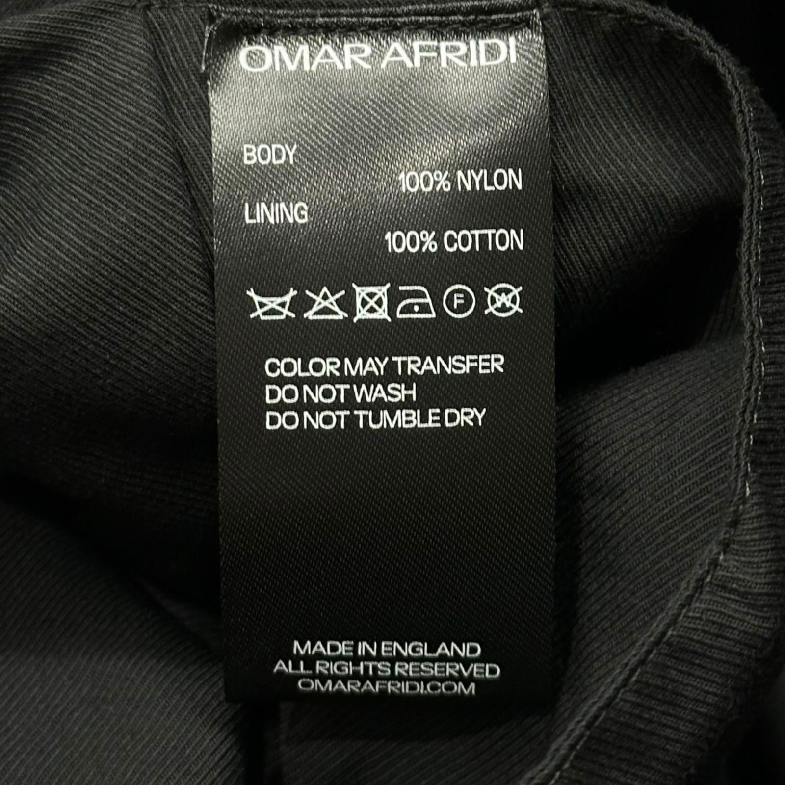 OMAR AFRIDI(オマールアフリディ) Lidia Bag BLACK_NYLON TWILL 