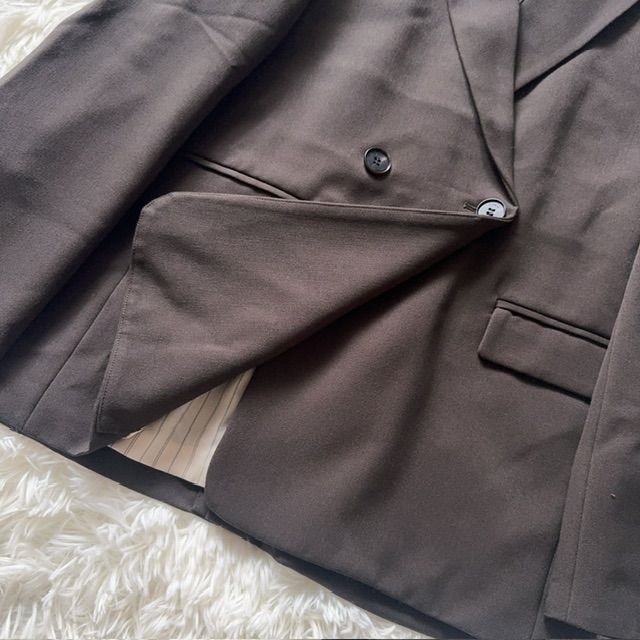 crewre ダブルテーラードジャケット オリーブブラウン サイズ2 24AW