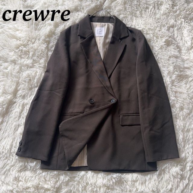 crewre ダブルテーラードジャケット オリーブブラウン サイズ2 24AW