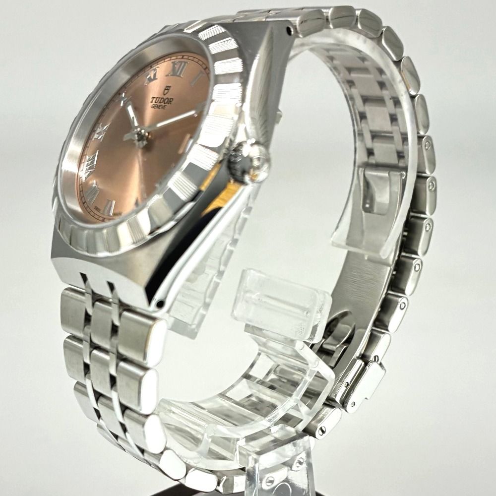 チューダー ロイヤル 34mm 28400 サーモンピンク 自動巻き ユニ 