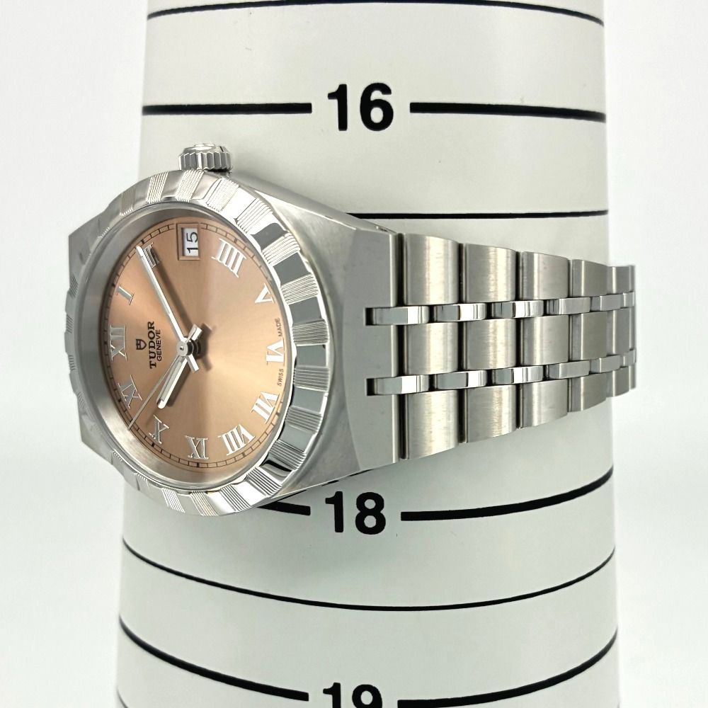 チューダー ロイヤル 34mm 28400 サーモンピンク 自動巻き ユニ 