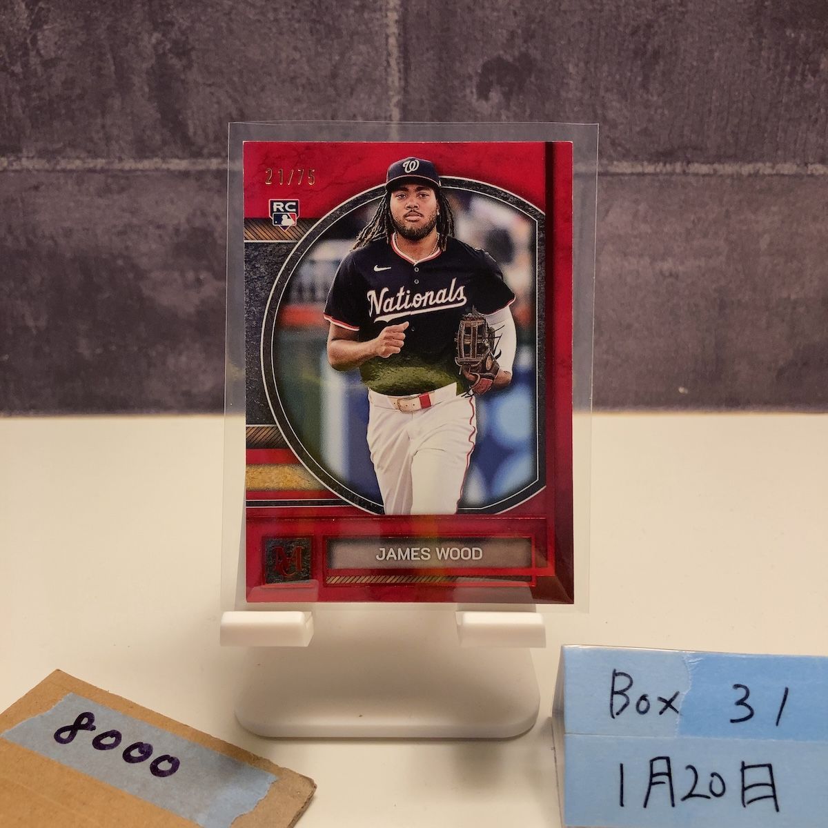 2025 Topps James Wood 21/75 Washington Nationals Red RC ルーキー Rookie カード