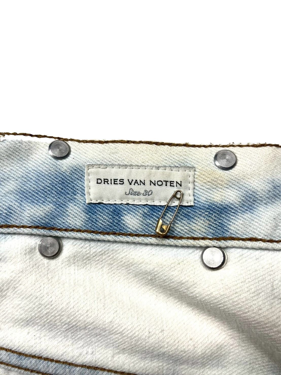 Dries Van Noten ブリーチデニムパンツ - メルカリ