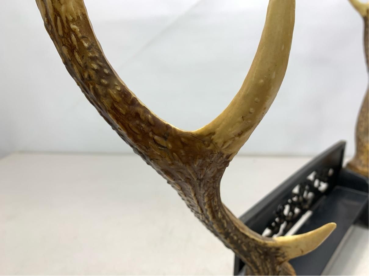 鹿角調 刀掛け 3本掛け 模造刀・日本刀スタンド アンティーク