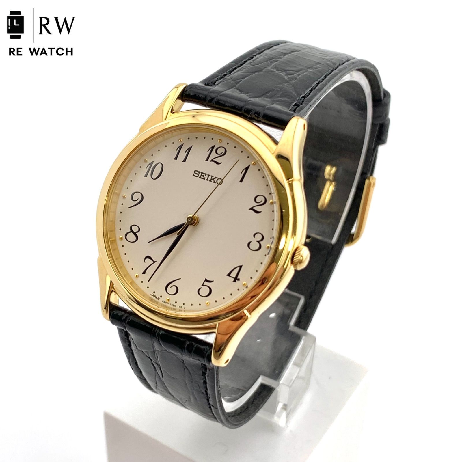 中古】SEIKO 7N01-7140 アナログ腕時計 ゴールド/ブラック - メルカリ