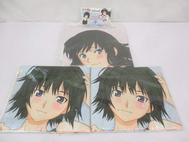 アニメ アマガミSS ヒロイン 添い寝シーツ 七咲逢 森島はるか 3点