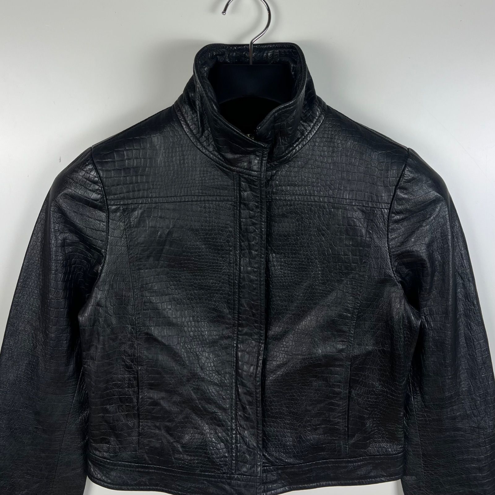 Snarl extra 00s y2k archive SKULL Leather jacket 38 M スナール