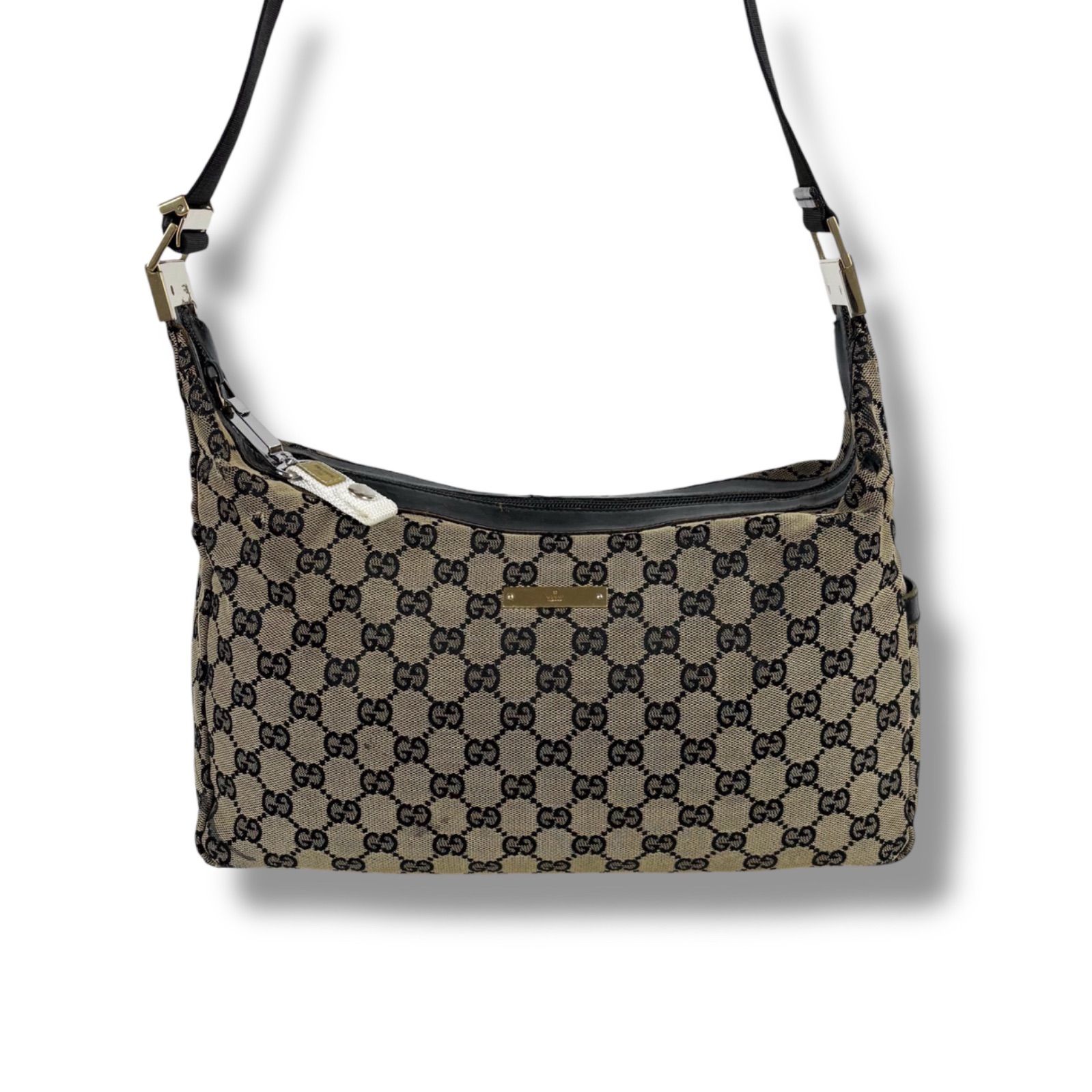 グッチ GUCCI GGキャンバス ショルダーバッグ ブラック 0432 クロス
