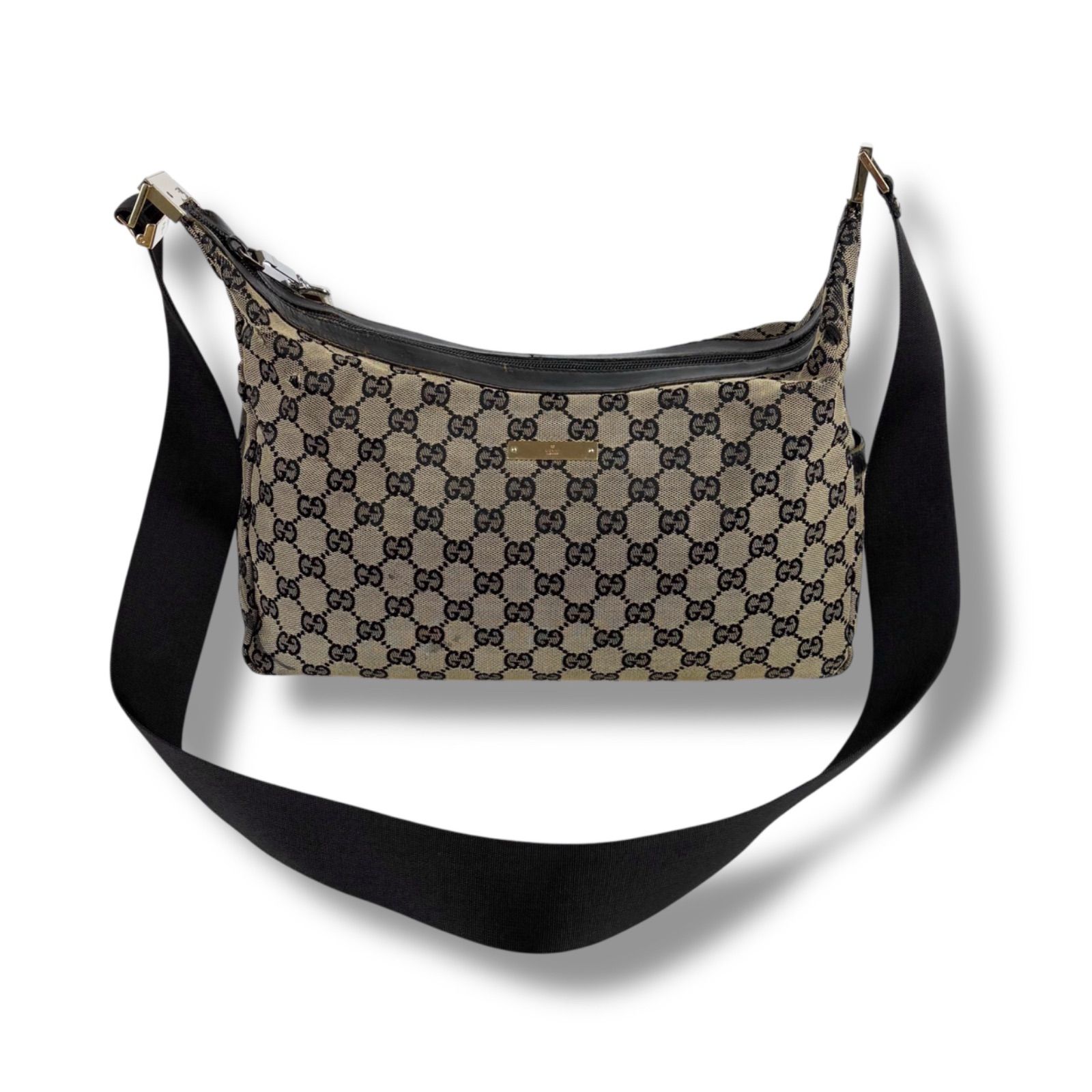 グッチ GUCCI GGキャンバス ショルダーバッグ ブラック 0432 クロス