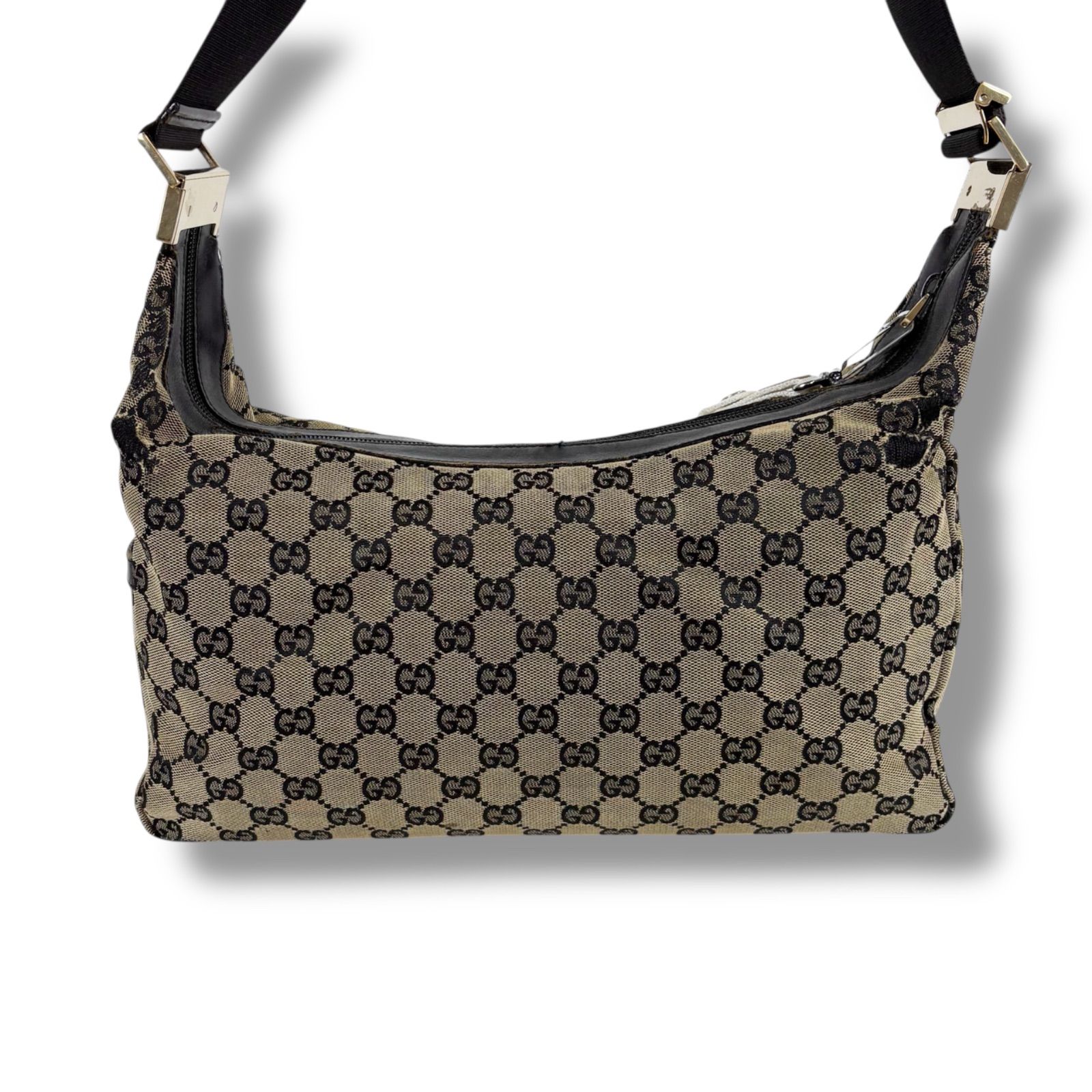 グッチ GUCCI GGキャンバス ショルダーバッグ ブラック 0432 クロス 