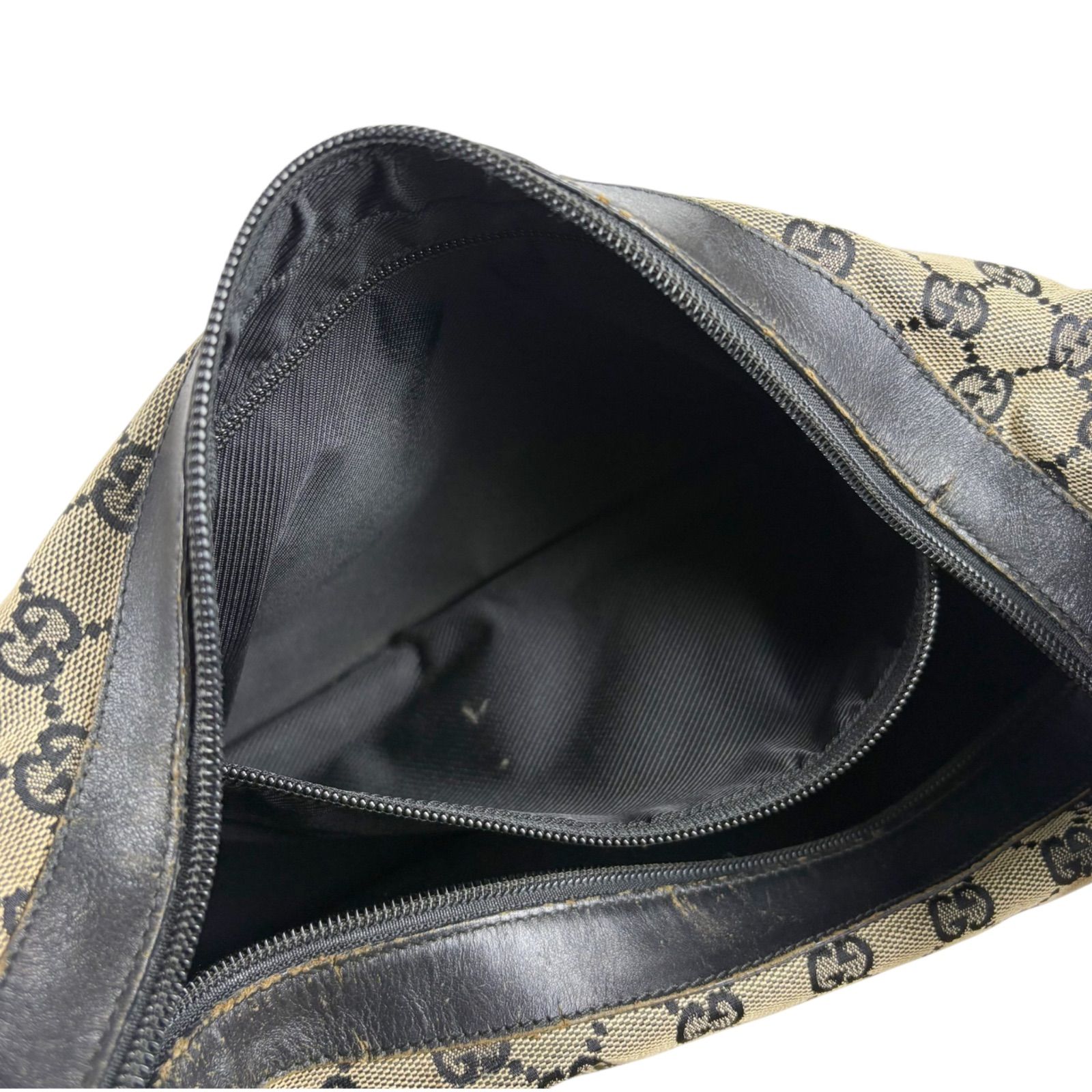 グッチ GUCCI GGキャンバス ショルダーバッグ ブラック 0432 クロス