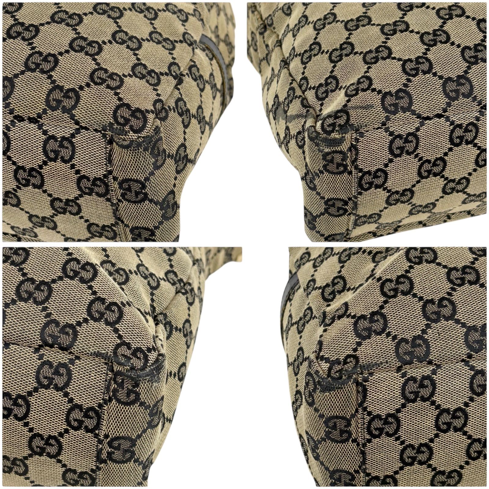 グッチ GUCCI GGキャンバス ショルダーバッグ ブラック 0432 クロス 