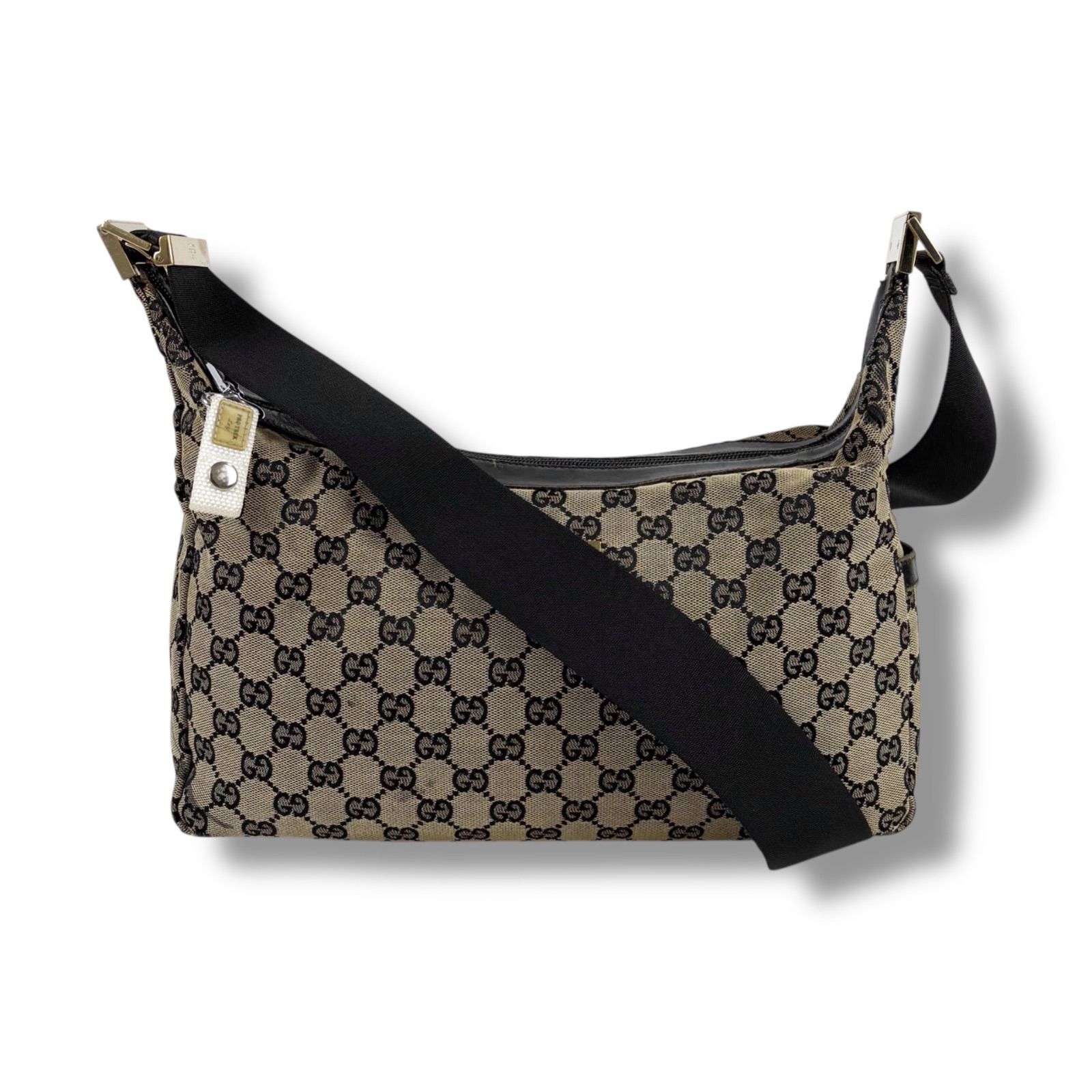 グッチ GUCCI GGキャンバス ショルダーバッグ ブラック 0432 クロス
