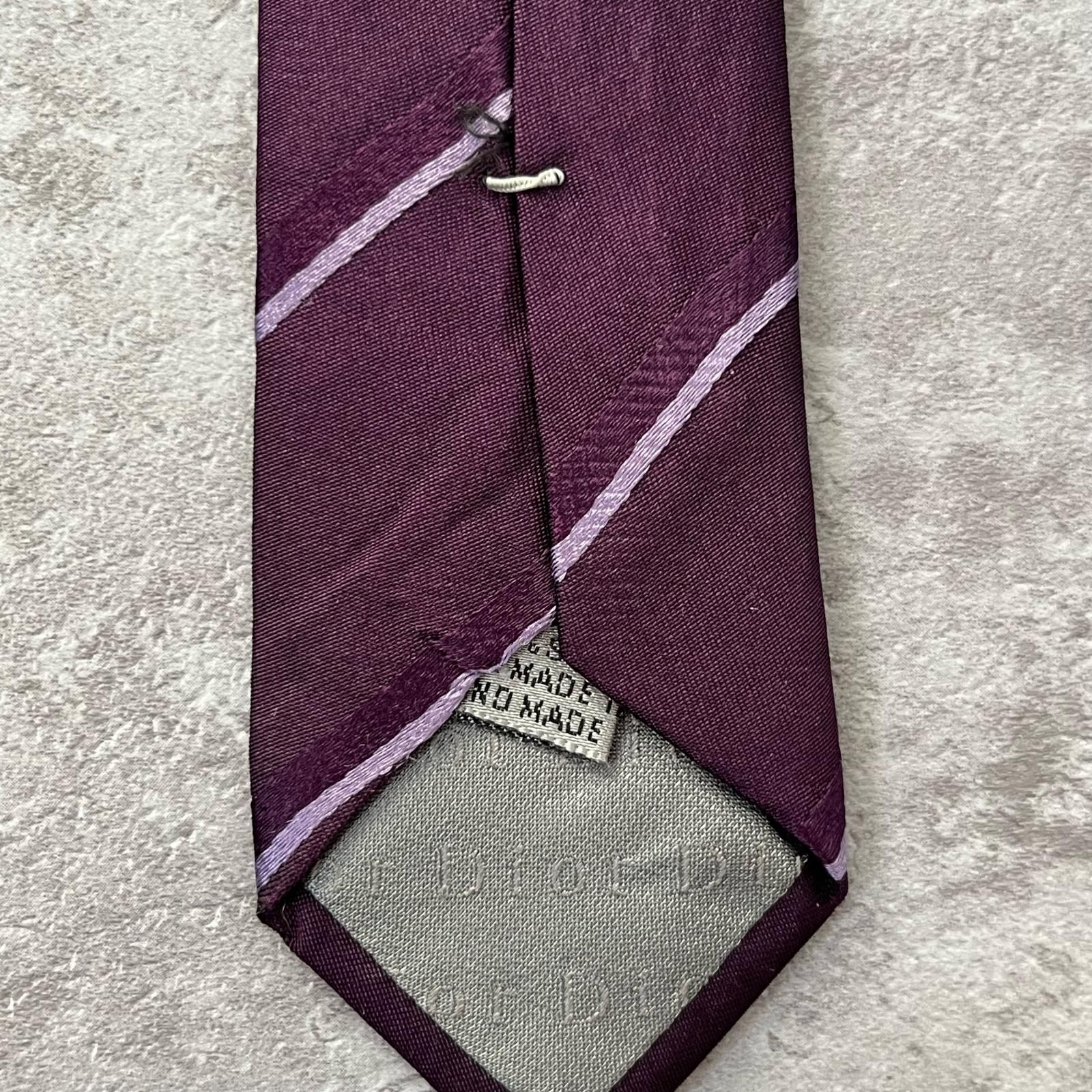 DIOR HOMME】ディオール・オム レジメンタルストライプネクタイ シルク